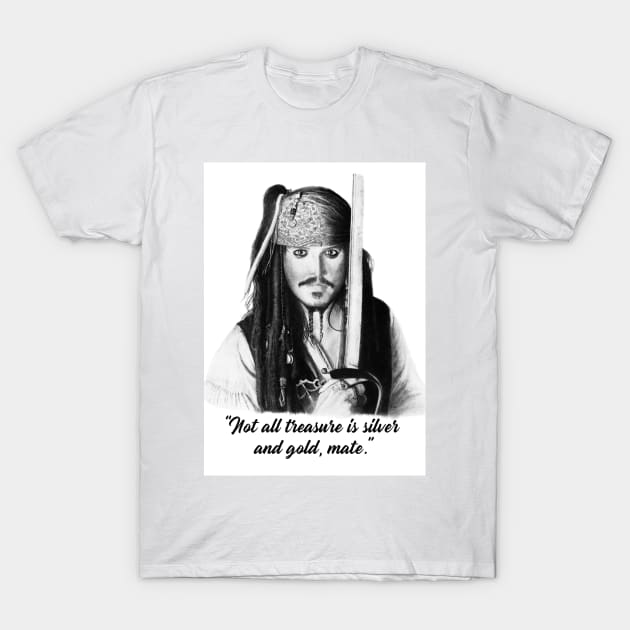 Jack The Pirate T-Shirt by pencilartist